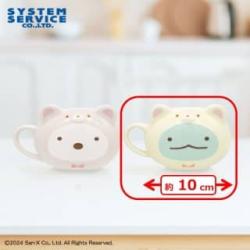 【とかげ】すみっコぐらし　おうちでくまカフェ フェイス型マグカップ