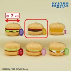 【ビッグドム チーズ】ドムドムハンバーガー　いろんなハンバーガー大集合！マスコットキーチェーン