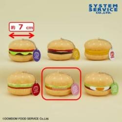 【エビカツバーガー】ドムドムハンバーガー　いろんなハンバーガー大集合！マスコットキーチェーン
