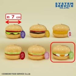 【お好み焼きバーガー】ドムドムハンバーガー　いろんなハンバーガー大集合！マスコットキーチェーン