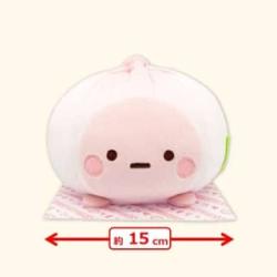 【たぴおか(ピンク)】すみっコぐらし　みにっコまん うつぶせぬいぐるみ