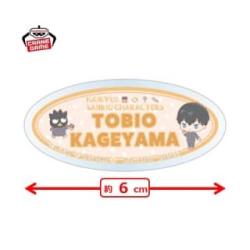 【影山飛雄／バッドばつ丸】ハイキュー!!×サンリオキャラクターズ　アクリルバッジ