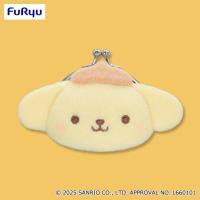 【ポムポムプリン】サンリオキャラクターズ ミルキーボアフェイスがま口ポーチ