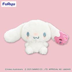 【シナモロール】mikko×Sanrio characters ドーナツデザインBIGぬいぐるみ①