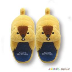 【アー太郎】マーモットのもっとっと 抱きつくぬいぐるみスリッパ