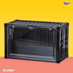 【ブラック】LEDライト付きフィギュアディスプレイコンテナBOX