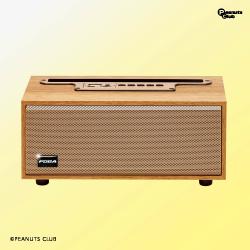 【ライトブラウン】ワイヤレスウッドスピーカーFUGA