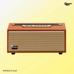 【ブラウン】ワイヤレスウッドスピーカーFUGA