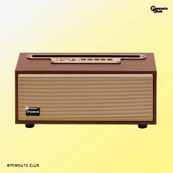 【ダークブラウン】ワイヤレスウッドスピーカーFUGA