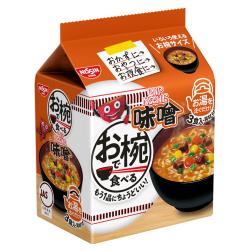 【カップヌードル味噌】お椀で食べる3食パック【2026/06/24】