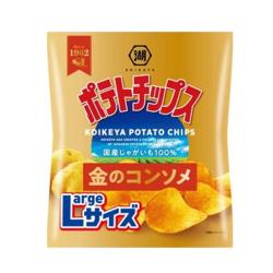 【金のコンソメ】コイケヤポテトチップスLサイズ【2026/12/31】