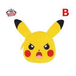 【B】ポケットモンスター いろんなおかお 顔型ミニポーチ〜ピカチュウ〜